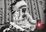 Image of Piegan Native American Indian Mountain Chief narrates a story Fort Browning Montana USA, 1930, second 61 stock footage video 65675025310