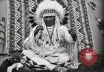 Image of Piegan Native American Indian Mountain Chief narrates a story Fort Browning Montana USA, 1930, second 62 stock footage video 65675025310