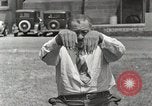 Image of Native American Indian man narrates story in sign Montana United States USA, 1934, second 34 stock footage video 65675025312