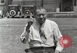 Image of Native American Indian man narrates story in sign Montana United States USA, 1934, second 39 stock footage video 65675025312