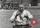 Image of Native American Indian man narrates story in sign Montana United States USA, 1934, second 42 stock footage video 65675025312