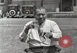 Image of Native American Indian man narrates story in sign Montana United States USA, 1934, second 43 stock footage video 65675025312
