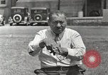Image of Native American Indian man narrates story in sign Montana United States USA, 1934, second 44 stock footage video 65675025312