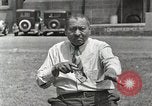 Image of Native American Indian man narrates story in sign Montana United States USA, 1934, second 46 stock footage video 65675025312