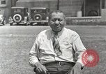 Image of Native American Indian man narrates story in sign Montana United States USA, 1934, second 48 stock footage video 65675025312