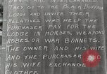 Image of Native American Indian bartering Montana United states USA, 1934, second 35 stock footage video 65675025313