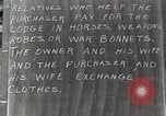 Image of Native American Indian bartering Montana United states USA, 1934, second 43 stock footage video 65675025313