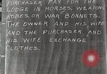Image of Native American Indian bartering Montana United states USA, 1934, second 46 stock footage video 65675025313