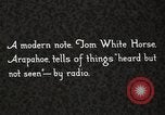 Image of Tom White Horse Native American Indian Fort Browning Montana USA, 1930, second 12 stock footage video 65675025314