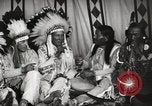 Image of Native American Indian Tribal Council members tell jokes Fort Browning Montana USA, 1930, second 22 stock footage video 65675025317
