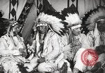 Image of Native American Indian Tribal Council members tell jokes Fort Browning Montana USA, 1930, second 29 stock footage video 65675025317