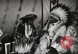 Image of Native American Indian Tribal Council members tell jokes Fort Browning Montana USA, 1930, second 38 stock footage video 65675025317