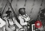 Image of Native American Indian Tribal Council members tell jokes Fort Browning Montana USA, 1930, second 45 stock footage video 65675025317