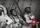 Image of Native American Indian Tribal Council members tell jokes Fort Browning Montana USA, 1930, second 47 stock footage video 65675025317