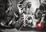Image of Native American Indian Tribal Council members tell jokes Fort Browning Montana USA, 1930, second 60 stock footage video 65675025317