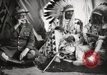 Image of Native American Indian Tribal Council members tell jokes Fort Browning Montana USA, 1930, second 61 stock footage video 65675025317