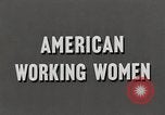 Image of Working American Women in the 1950s New York United States USA, 1950, second 25 stock footage video 65675025319