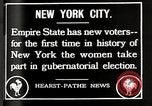 Image of Women vote New York City USA, 1920, second 3 stock footage video 65675025353