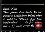 Immagine di Amelia Earhart Putnam Londonderry Irlanda, 1932, secondo 1 filmato di repertorio 65675025355