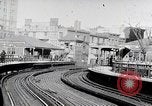 Image of Train passing Hippodrome New York United States USA, 1919, second 21 stock footage video 65675025399