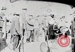 Image of New York Harbor and Brooklyn Bridge seen from steamship New York City USA, 1917, second 8 stock footage video 65675025400