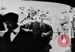 Image of New York Harbor and Brooklyn Bridge seen from steamship New York City USA, 1917, second 17 stock footage video 65675025400