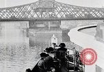 Image of New York Harbor and Brooklyn Bridge seen from steamship New York City USA, 1917, second 42 stock footage video 65675025400