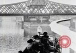 Image of New York Harbor and Brooklyn Bridge seen from steamship New York City USA, 1917, second 45 stock footage video 65675025400