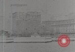 Image of New York Harbor and Brooklyn Bridge seen from steamship New York City USA, 1917, second 50 stock footage video 65675025400