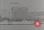 Image of New York Harbor and Brooklyn Bridge seen from steamship New York City USA, 1917, second 51 stock footage video 65675025400