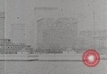Image of New York Harbor and Brooklyn Bridge seen from steamship New York City USA, 1917, second 52 stock footage video 65675025400