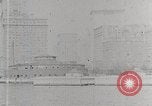 Image of New York Harbor and Brooklyn Bridge seen from steamship New York City USA, 1917, second 55 stock footage video 65675025400