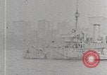 Image of New York Harbor and Brooklyn Bridge seen from steamship New York City USA, 1917, second 57 stock footage video 65675025400