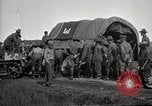 Standbild Lastwagen der Armee Motor gekippt Konvoi in einen Graben North Platte Nebraska USA, 1919, aus Sekunde 24 historischem Filmmaterial Videoclip 65675025551