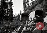 Image of U.S. Army motor transport convoy crossing mountains California United States USA, 1919, second 3 stock footage video 65675025559