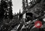 Image of U.S. Army motor transport convoy crossing mountains California United States USA, 1919, second 5 stock footage video 65675025559