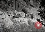 Image of U.S. Army motor transport convoy crossing mountains California United States USA, 1919, second 24 stock footage video 65675025559