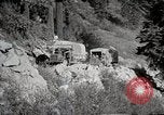 Image of U.S. Army motor transport convoy crossing mountains California United States USA, 1919, second 25 stock footage video 65675025559
