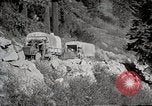 Image of U.S. Army motor transport convoy crossing mountains California United States USA, 1919, second 29 stock footage video 65675025559