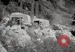 Image of U.S. Army motor transport convoy crossing mountains California United States USA, 1919, second 32 stock footage video 65675025559