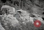Image of U.S. Army motor transport convoy crossing mountains California United States USA, 1919, second 34 stock footage video 65675025559