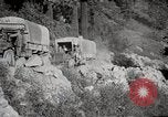 Image of U.S. Army motor transport convoy crossing mountains California United States USA, 1919, second 35 stock footage video 65675025559