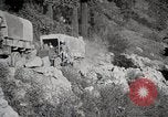 Image of U.S. Army motor transport convoy crossing mountains California United States USA, 1919, second 37 stock footage video 65675025559