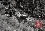 Image of U.S. Army motor transport convoy crossing mountains California United States USA, 1919, second 46 stock footage video 65675025559