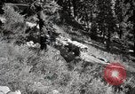 Image of U.S. Army motor transport convoy crossing mountains California United States USA, 1919, second 48 stock footage video 65675025559