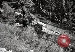 Image of U.S. Army motor transport convoy crossing mountains California United States USA, 1919, second 49 stock footage video 65675025559