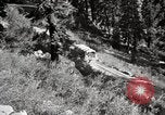 Image of U.S. Army motor transport convoy crossing mountains California United States USA, 1919, second 51 stock footage video 65675025559