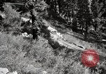 Image of U.S. Army motor transport convoy crossing mountains California United States USA, 1919, second 53 stock footage video 65675025559