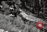 Image of U.S. Army motor transport convoy crossing mountains California United States USA, 1919, second 56 stock footage video 65675025559
