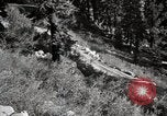 Image of U.S. Army motor transport convoy crossing mountains California United States USA, 1919, second 59 stock footage video 65675025559